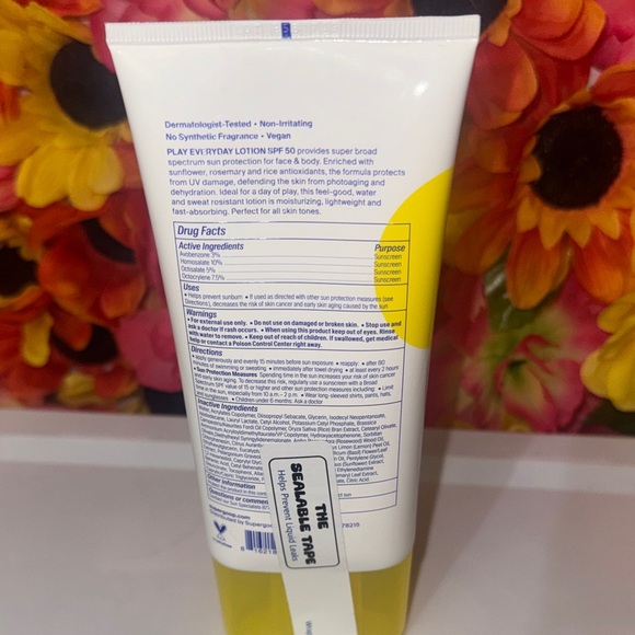 Supergoop! PLAY Everyday Lotion SPF 50 - White and Yellow Tube - Picture 2 of 2